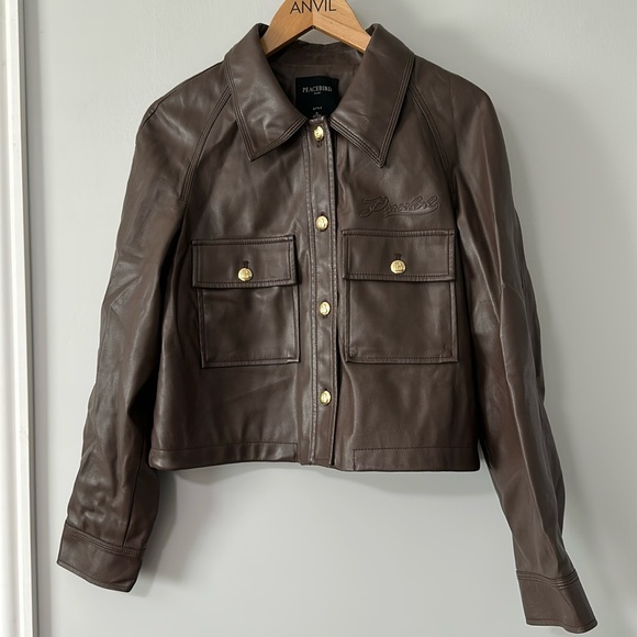 Peace bird vegan leather jacket - Picture 1 of 10